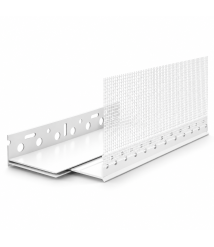 Profil soclu reglabil PVC cu plasa fibra de sticla, 180-240 mm, lungime 2 m